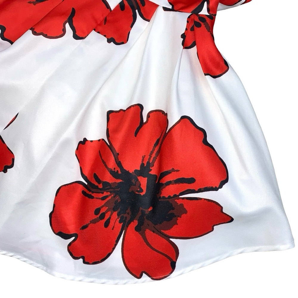 A’gaci Floral Fit and Flare Mini Dress Prom Party Occasion Flirty Easter Summer - Picture 12 of 13